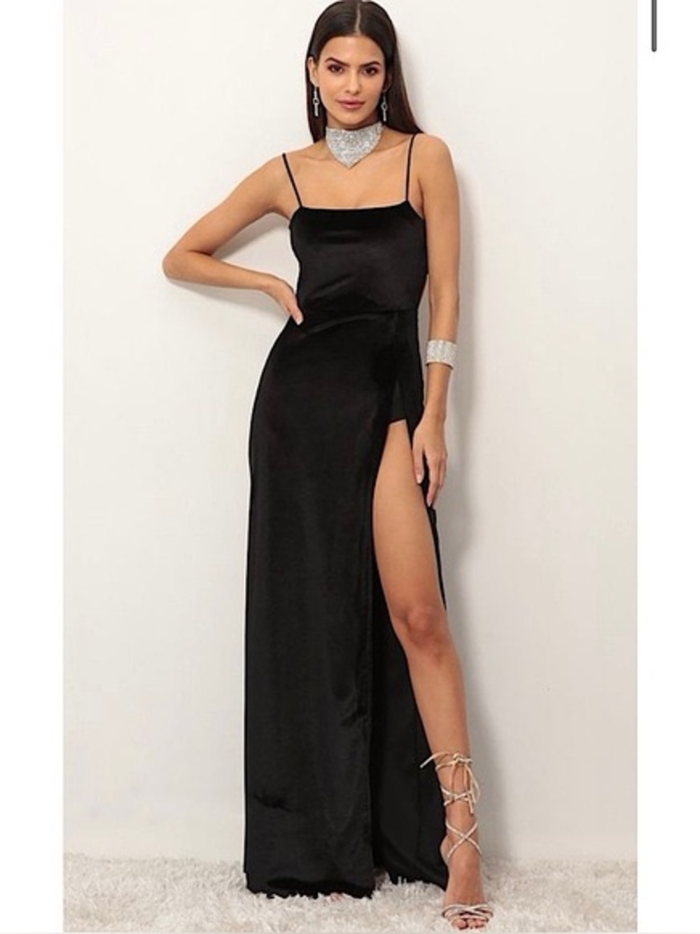 Lucy in the Sky Gianna Velvet Maxi Dress